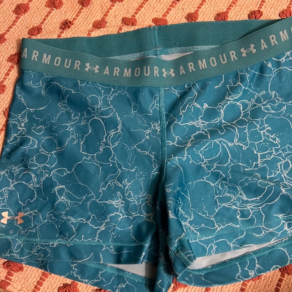 Blue under armour spandex